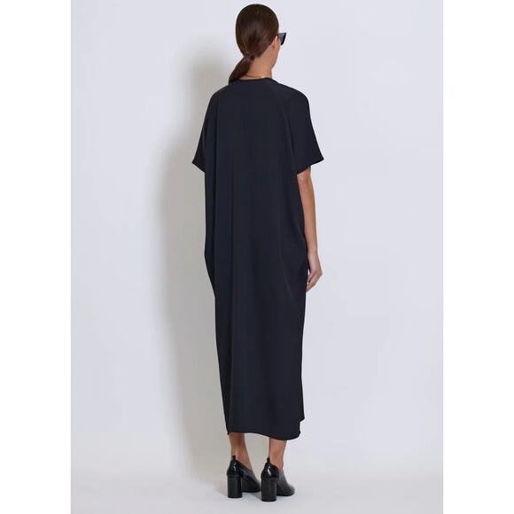 Roucha DiDonna Dress in Navy Oversized Slouchy Long Side Slits Size C US 12/14 - Picture 7 of 8